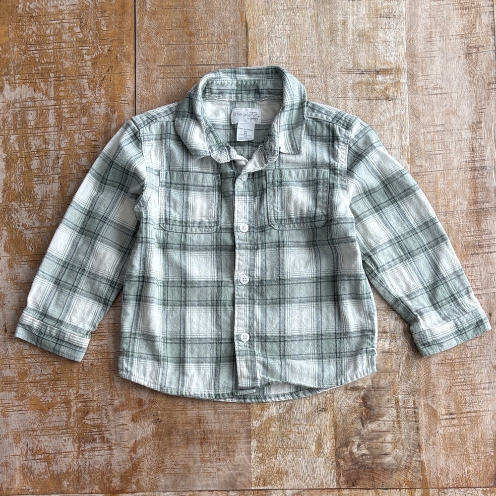 Carter’s Boys Plaid Shirt 3t